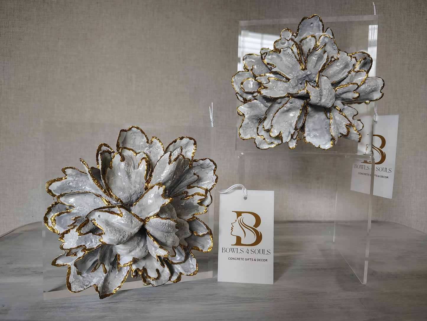 Concrete Floral Block