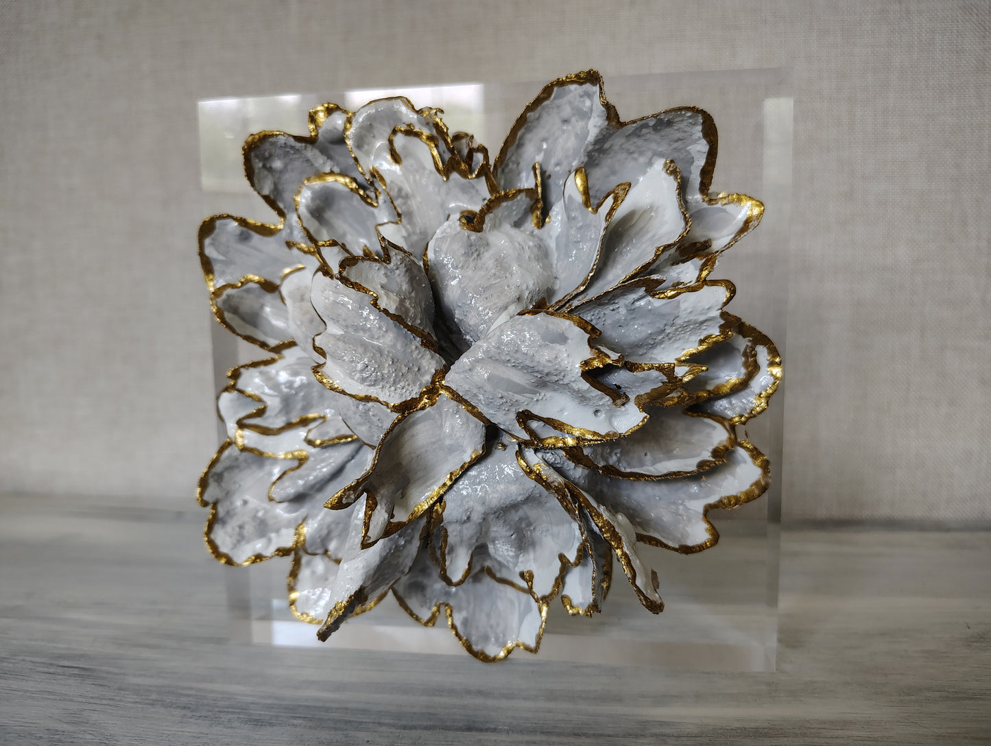 Concrete Floral Block